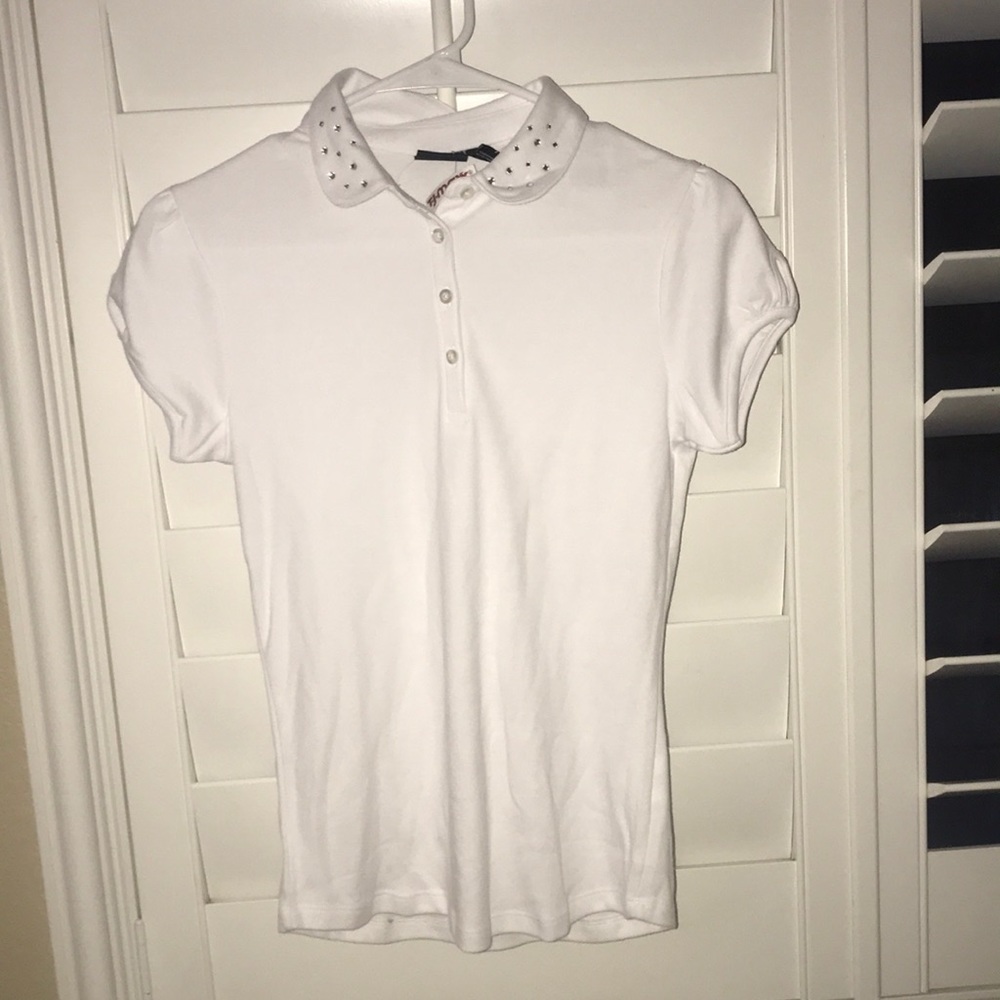 NAUTICA WHITE BUTTON BLOUSE